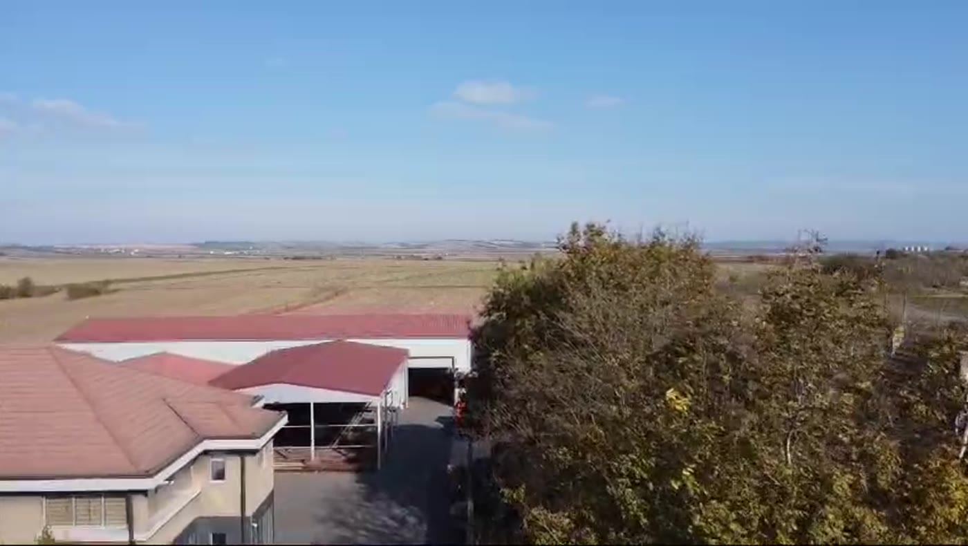 VipPa Factory in Vojvodina, aerial view